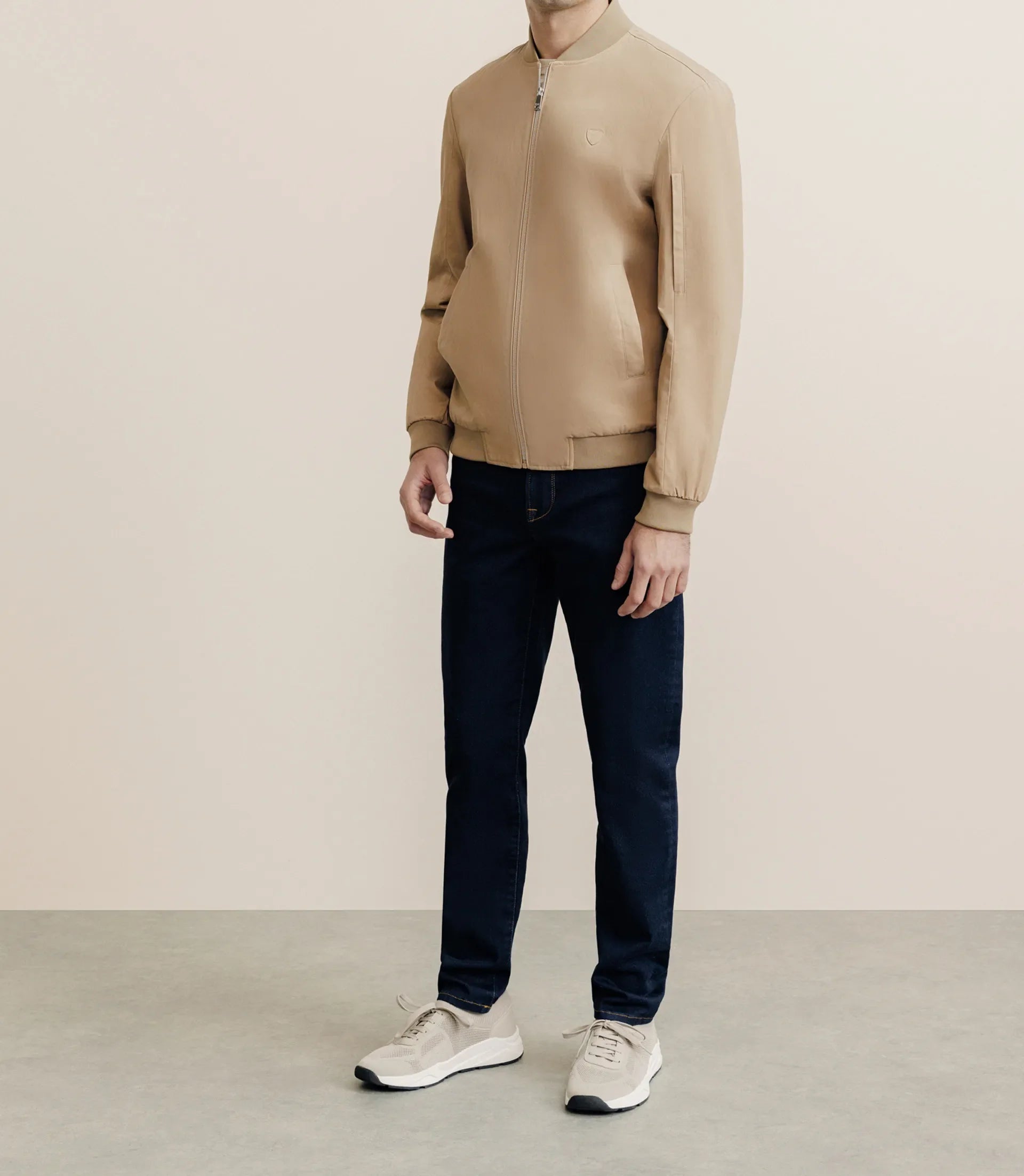 Blouson col teddy beige - IZAC