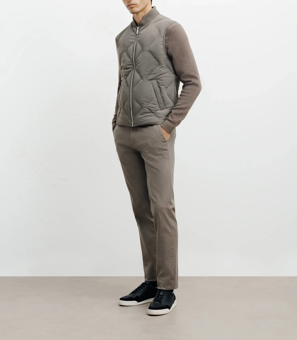 Doudoune sans manches taupe - IZAC