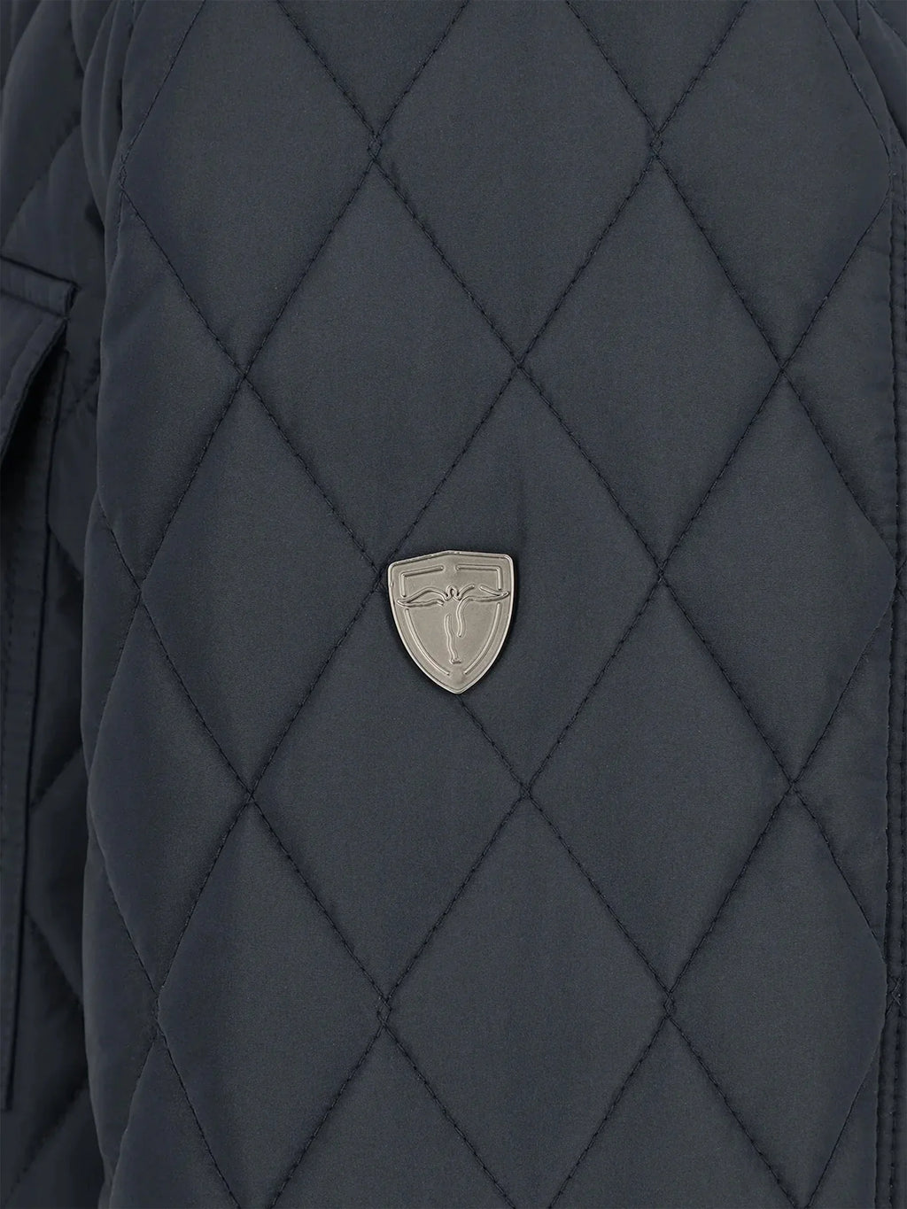 Blouson col motard marine - IZAC