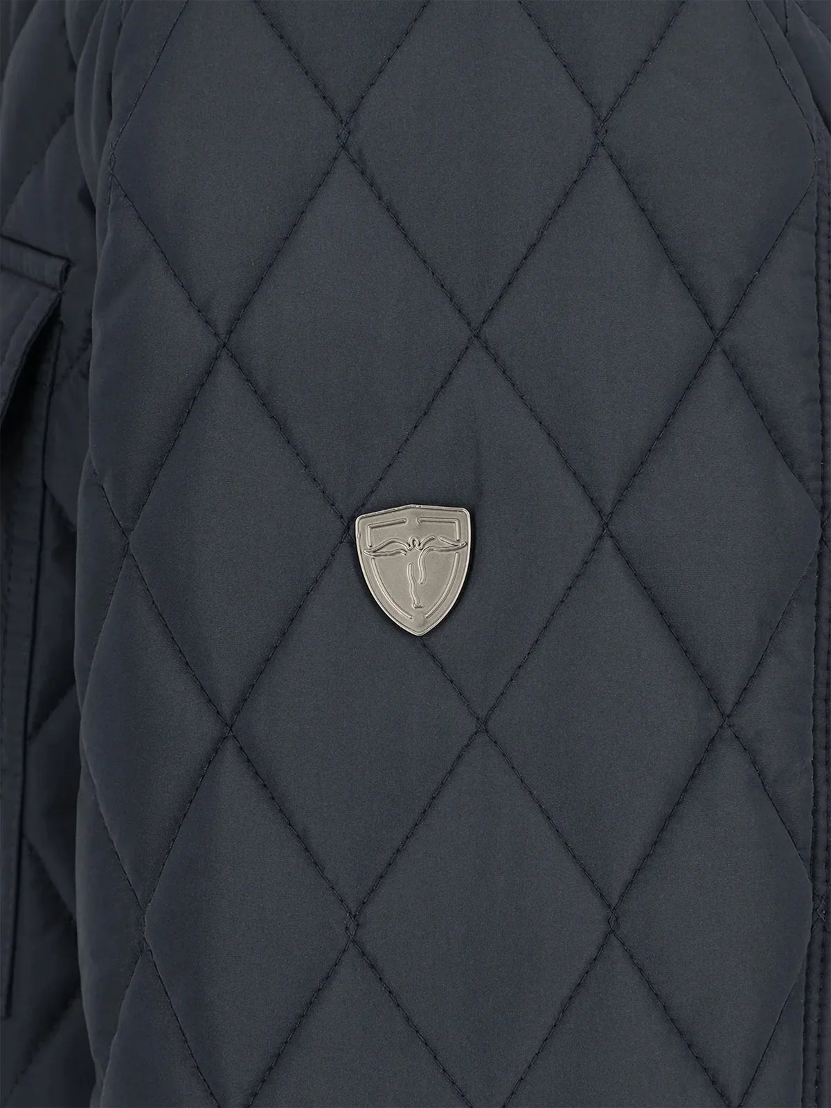 Blouson col motard marine - IZAC