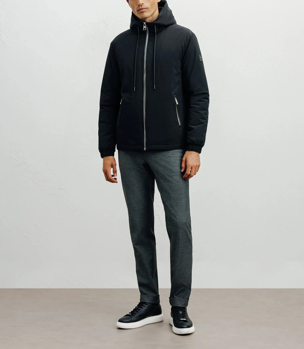 Blouson à capuche noir - IZAC