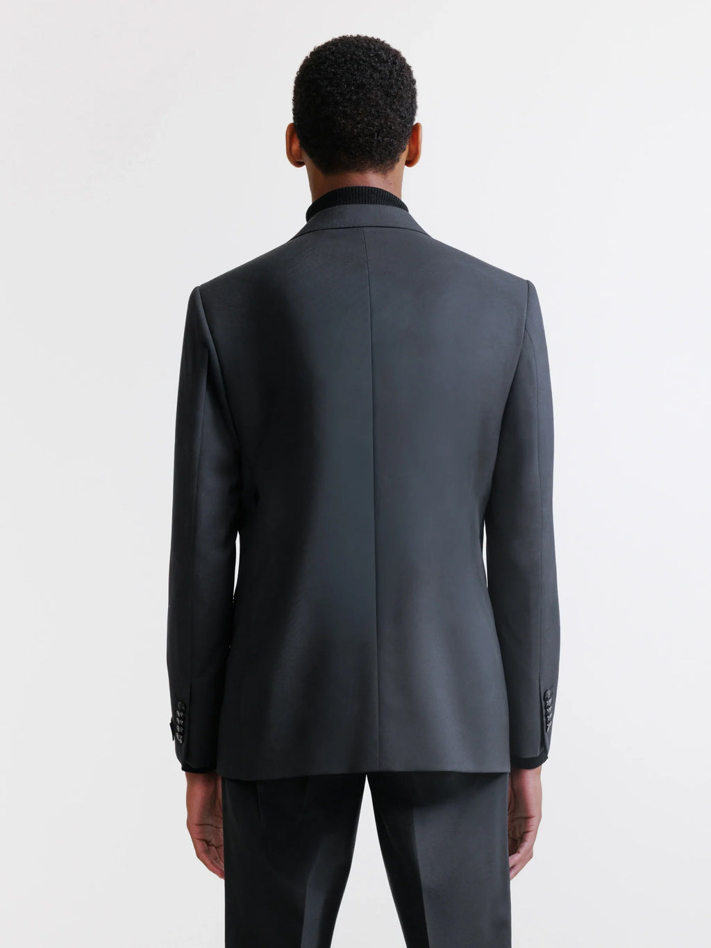Costume 2 boutons 100% laine noir - IZAC