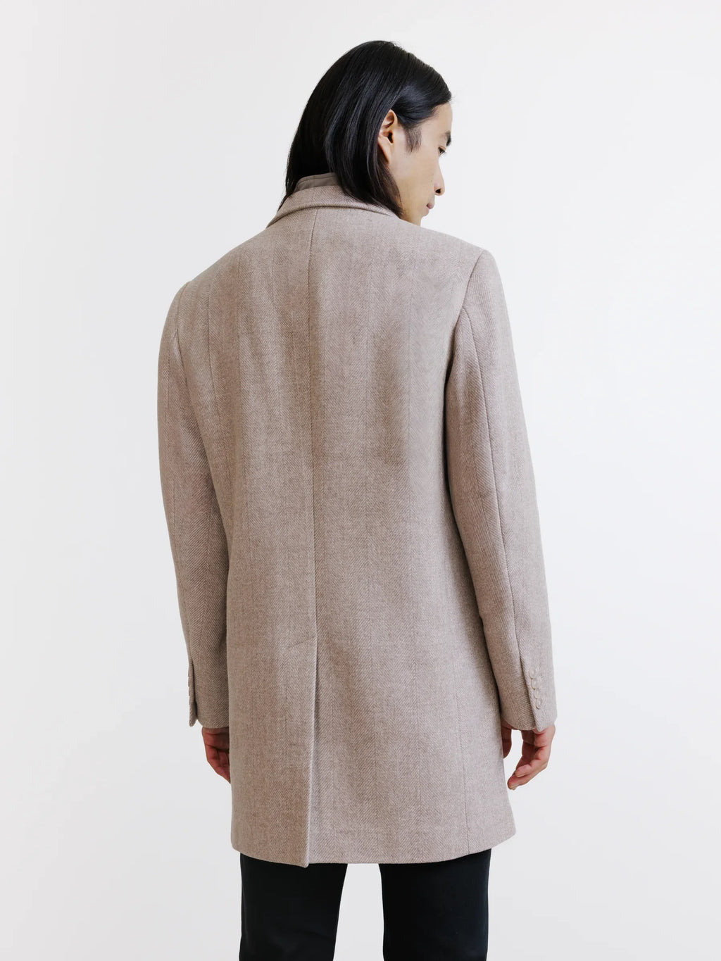 Manteau à parmenture amovible beige - IZAC