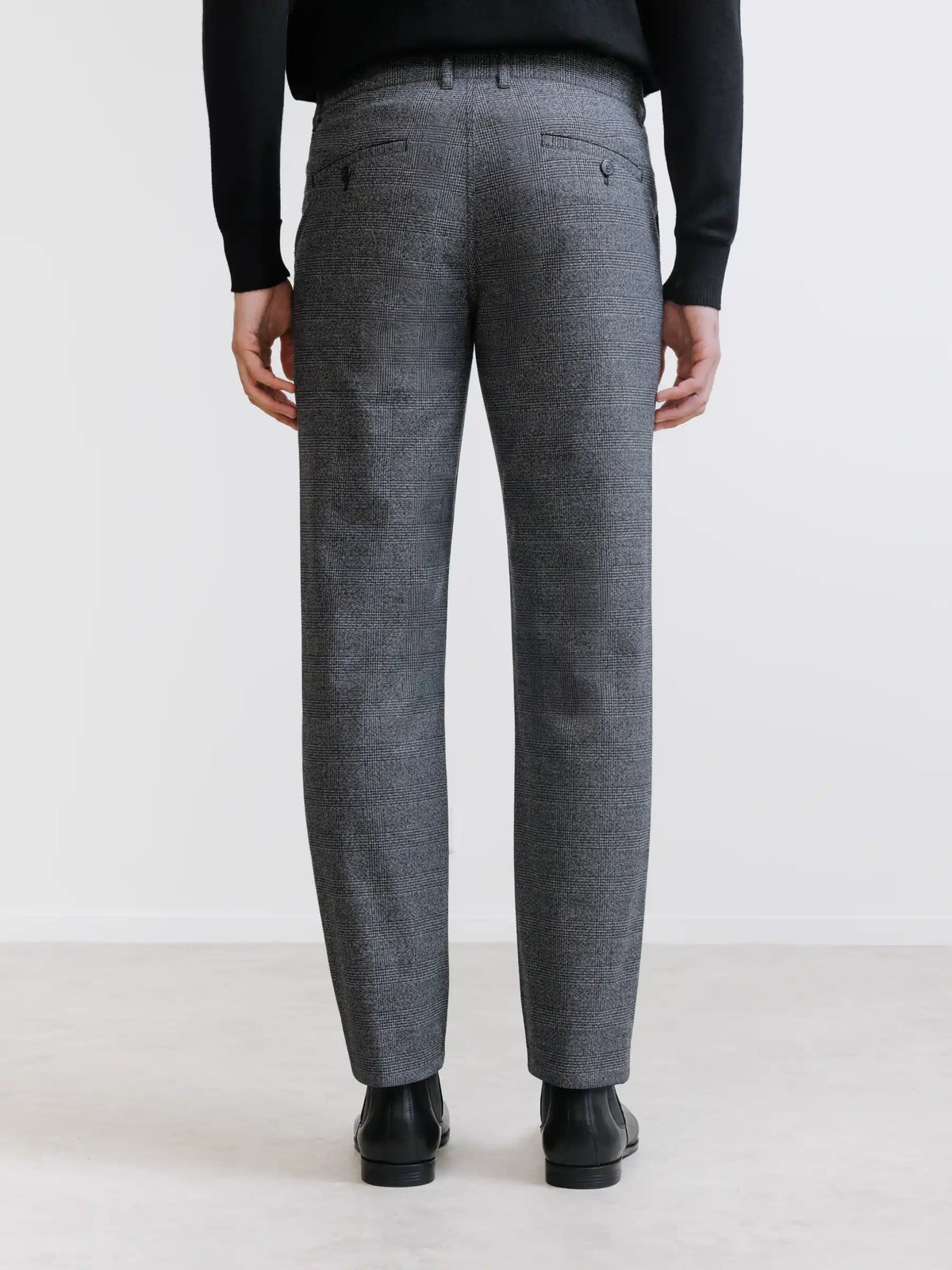 Pantalon carreaux anthracite - IZAC