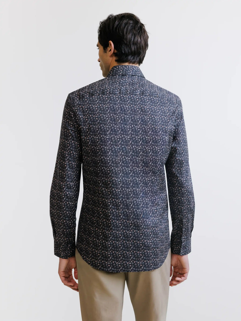 Chemise fantaisie marron - IZAC