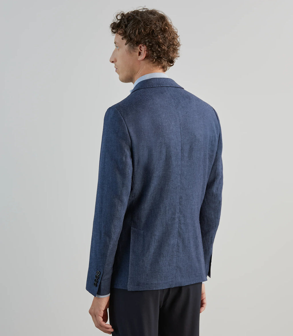 Veste casual bleu denim - IZAC