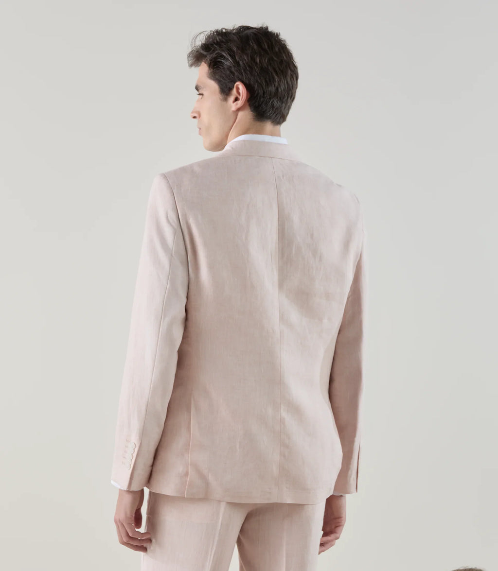 Veste ville 100% lin rose - IZAC