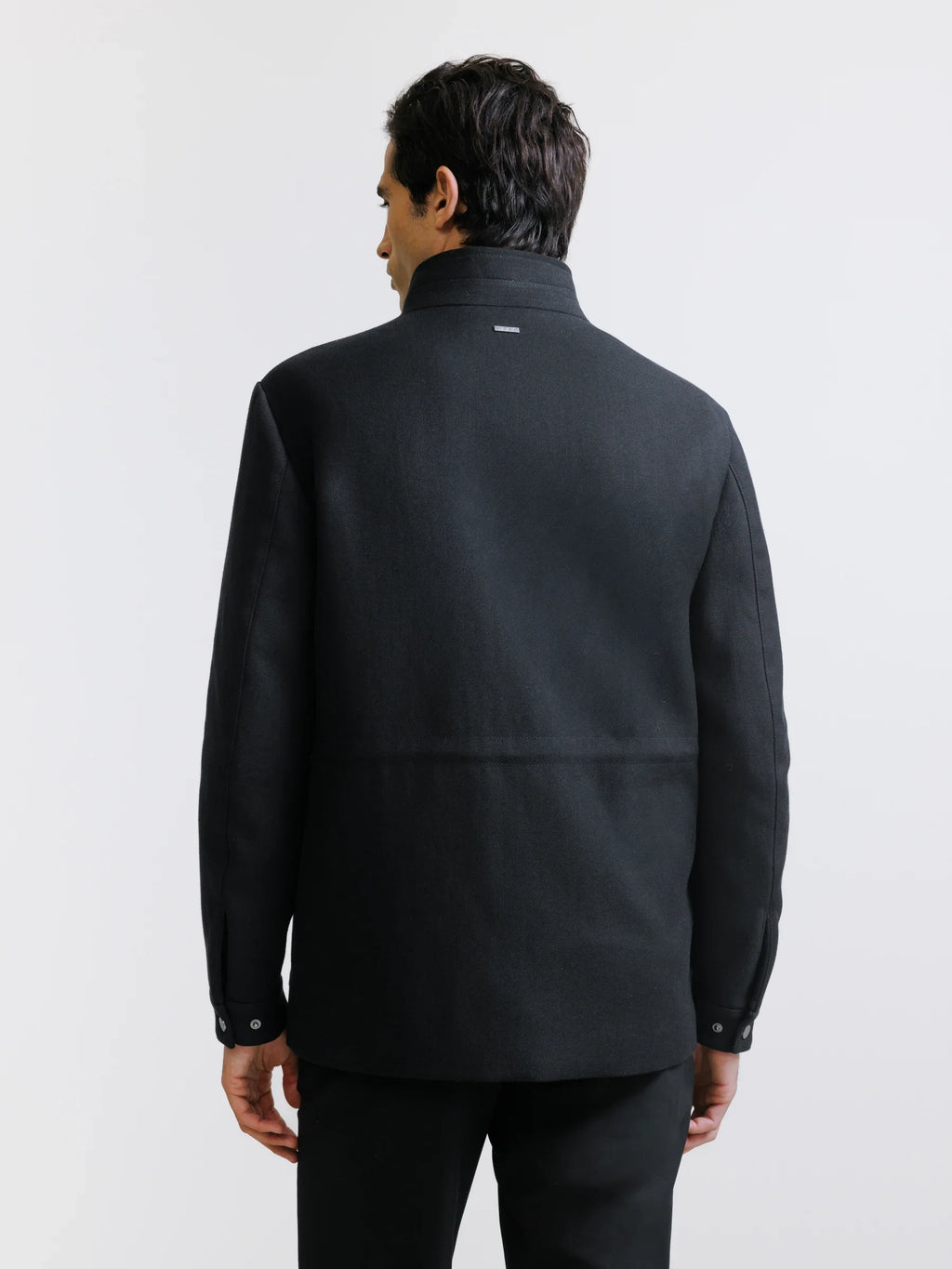 Parka courte à col montant noire - IZAC