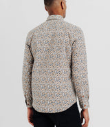 Chemise avec imprimé floral camel - IZAC
