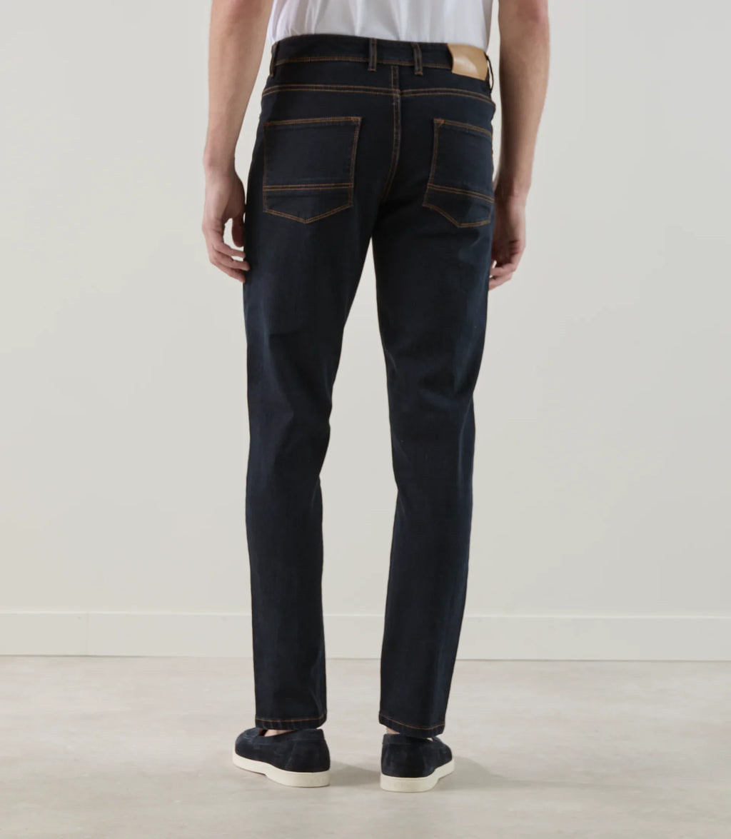 Jean 5 poches stretch marine foncé - IZAC