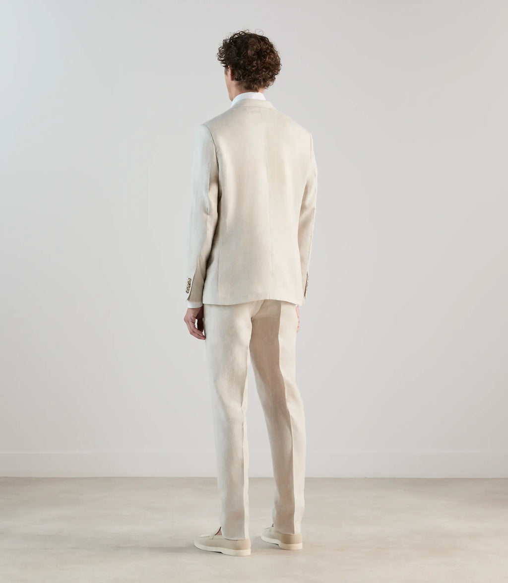 Veste ville 100% lin beige - IZAC