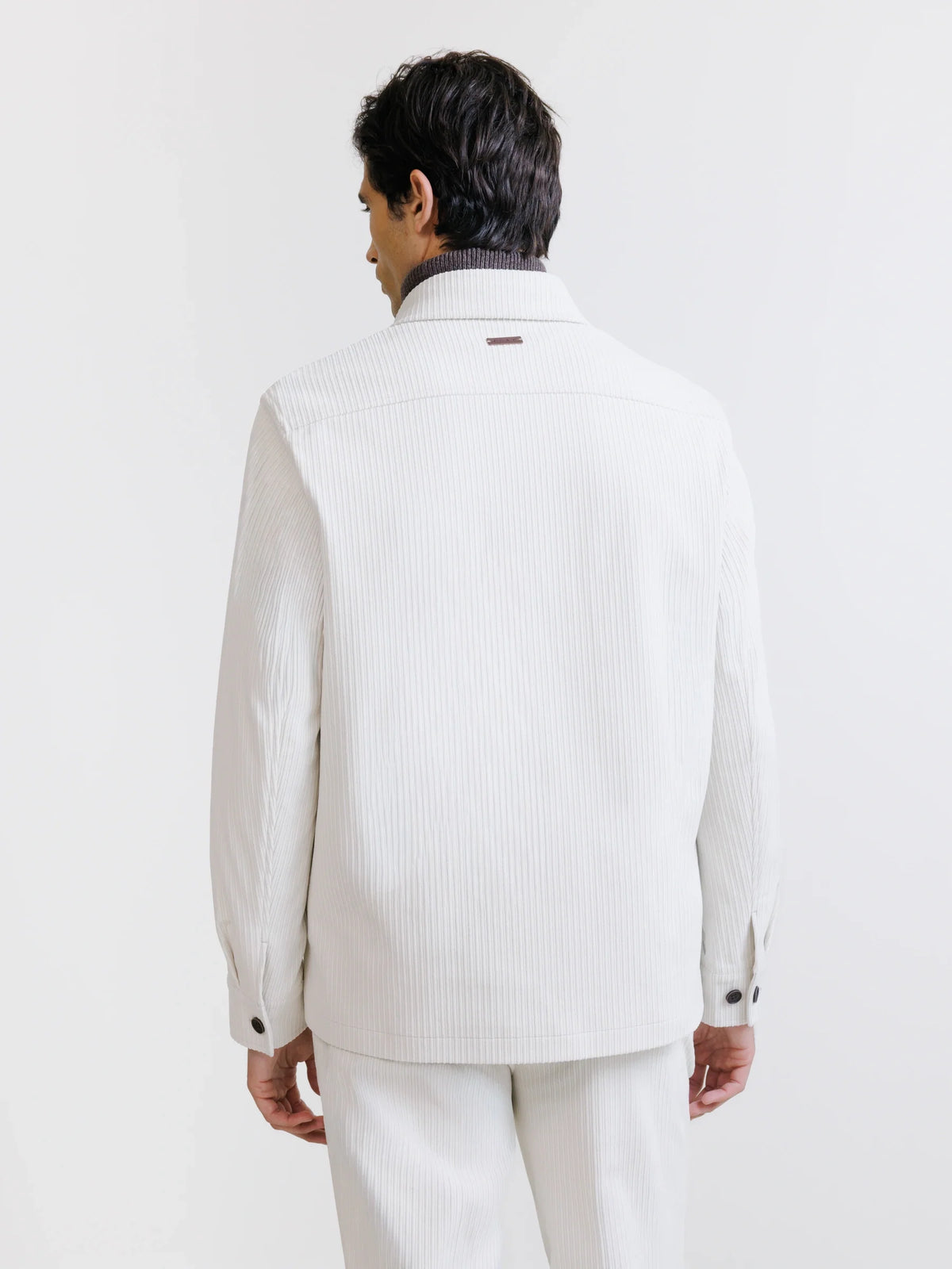 Veste en velours côtelé écru - IZAC