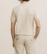 Polo col ouvert beige - IZAC