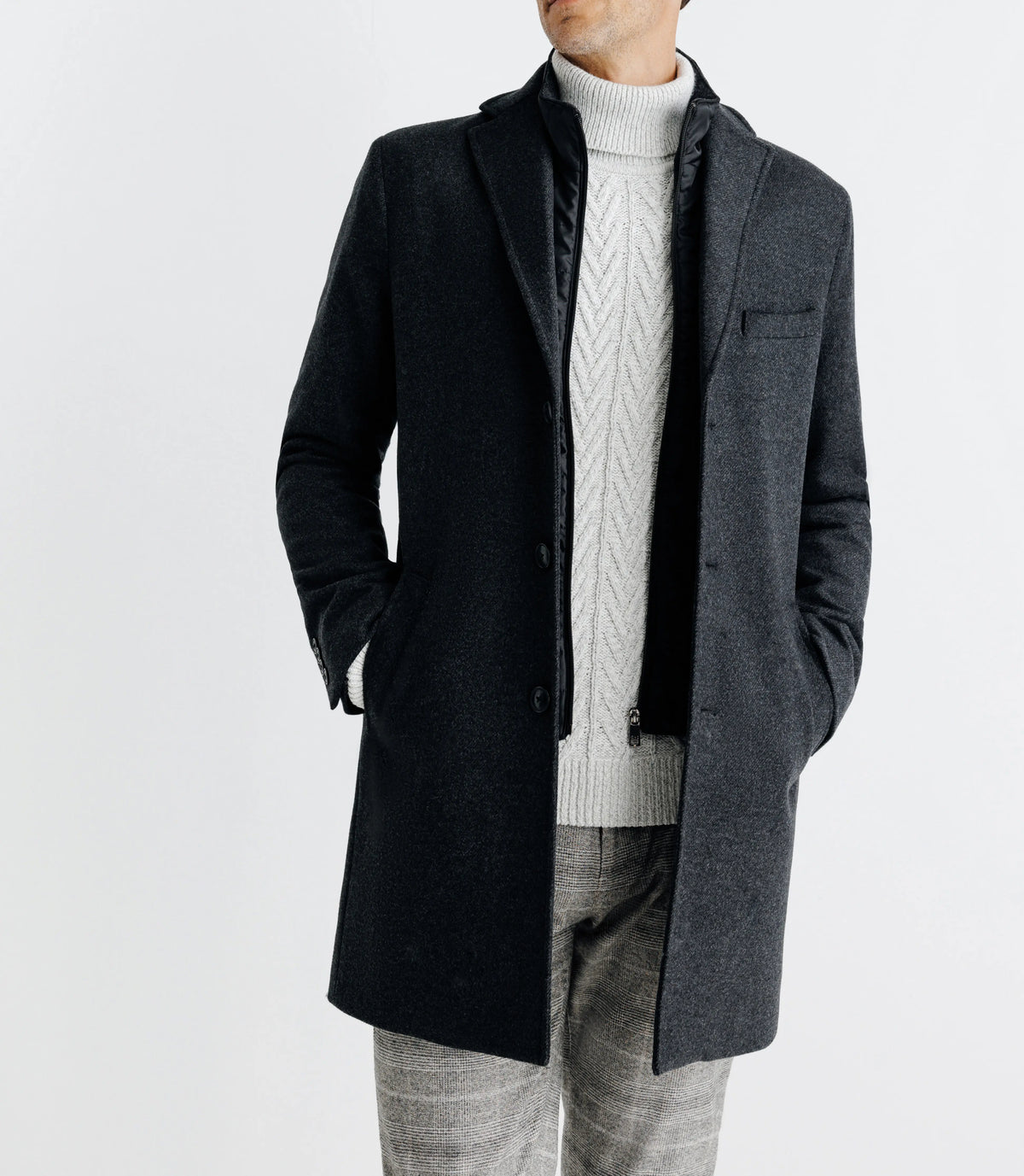 Manteau ville parementure gris - IZAC