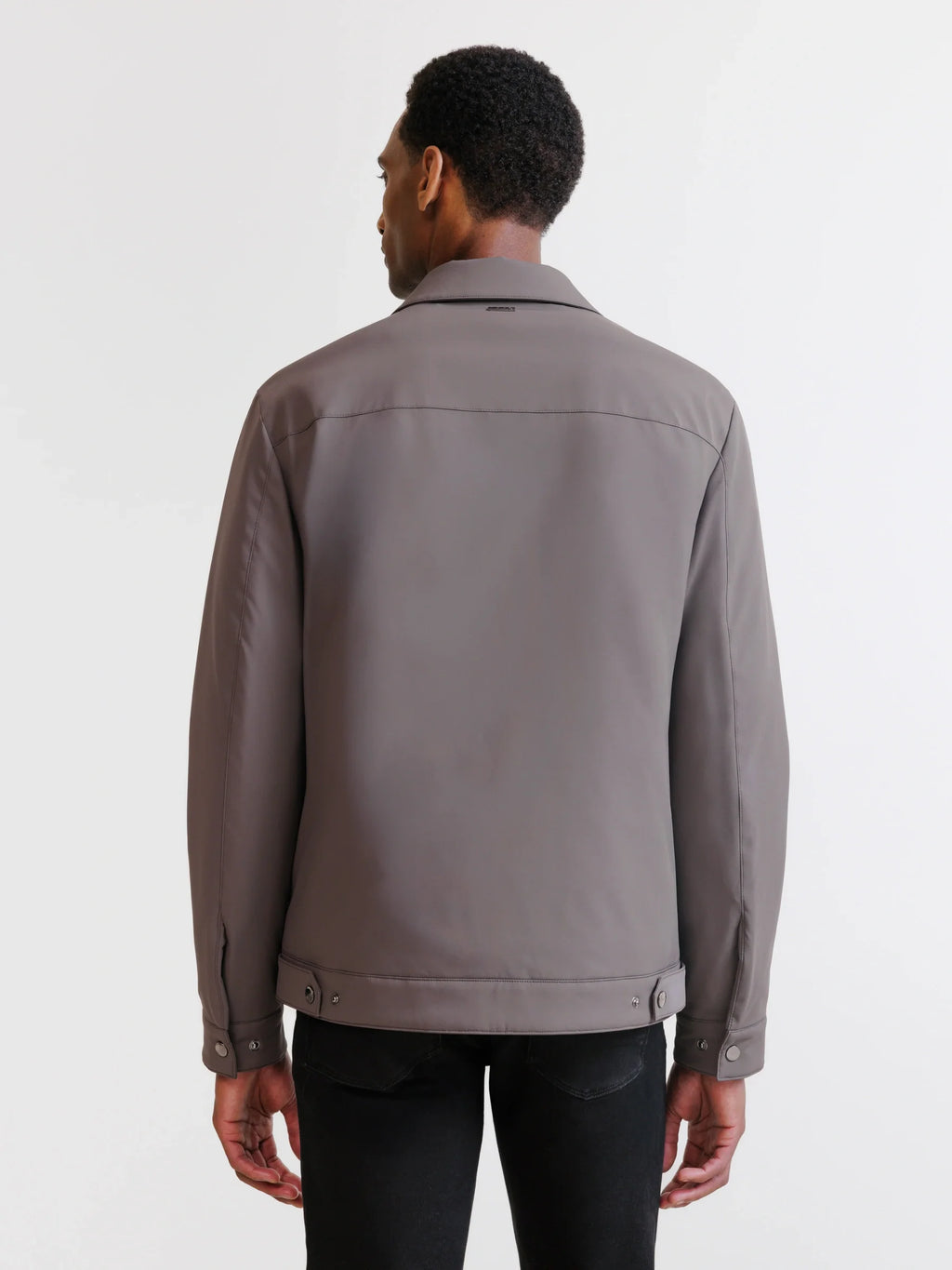 Blouson col chemise taupe - IZAC