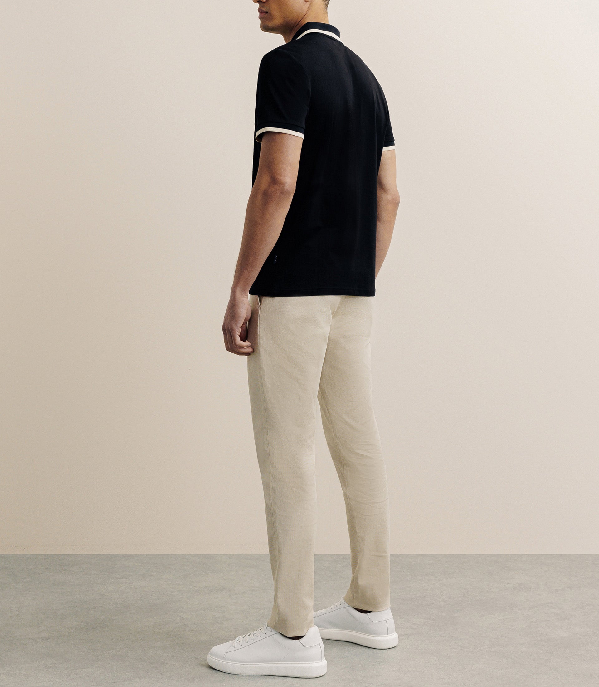 Polo zip noir - IZAC