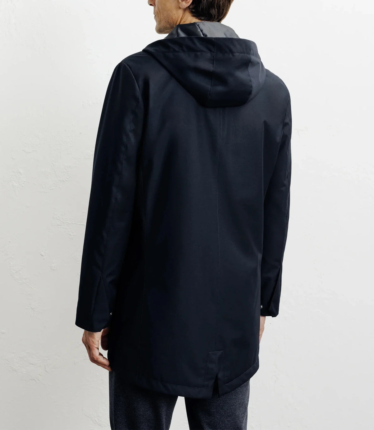 Parka légère à capuche marine - IZAC