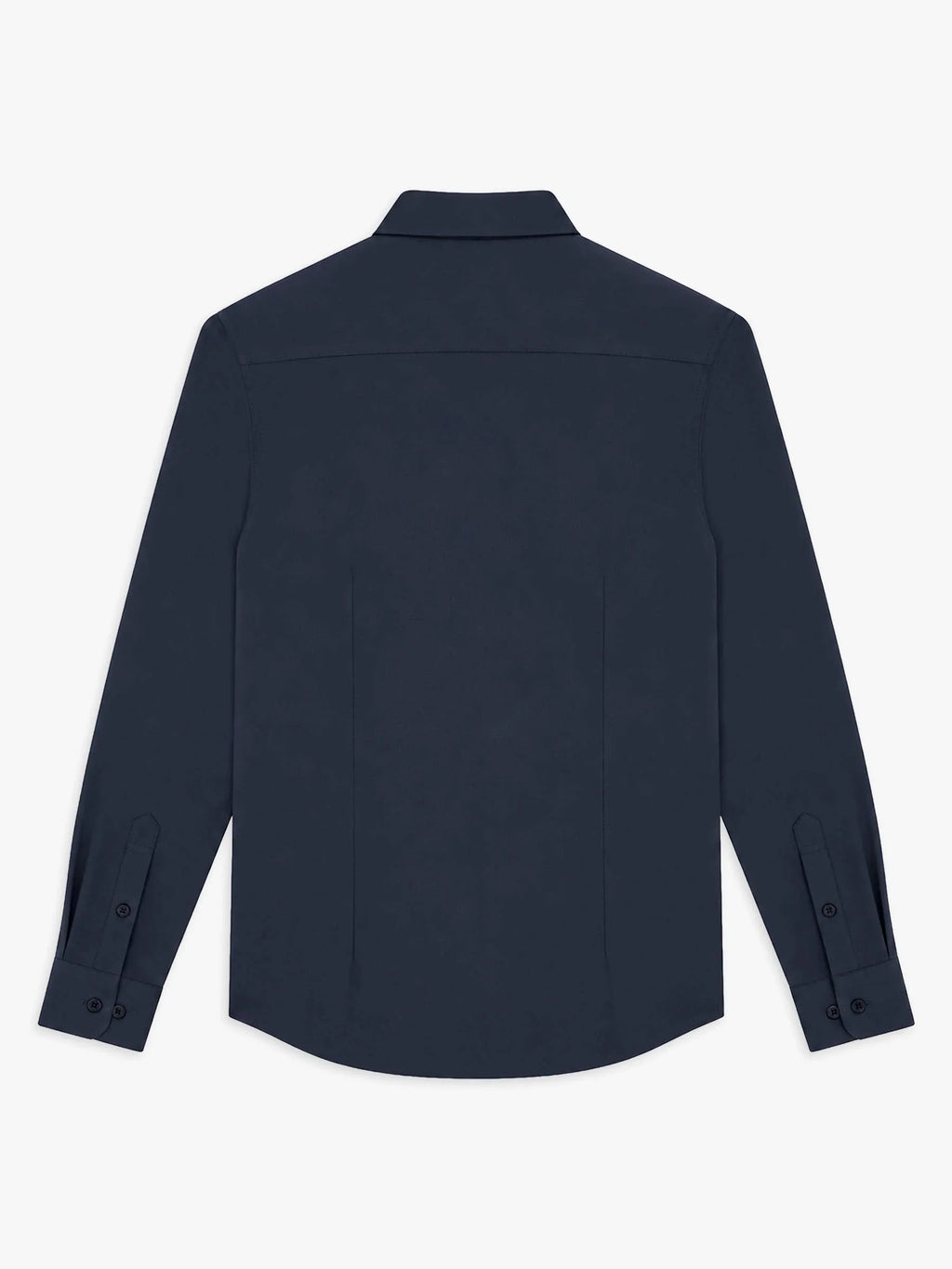 Chemise slim en maille jersey marine - IZAC