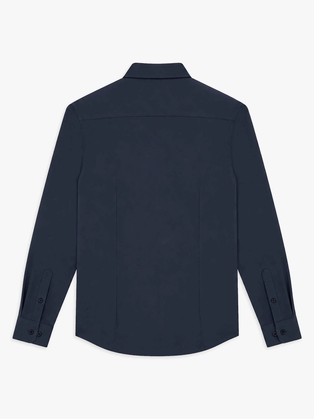 Chemise slim en maille jersey marine - IZAC