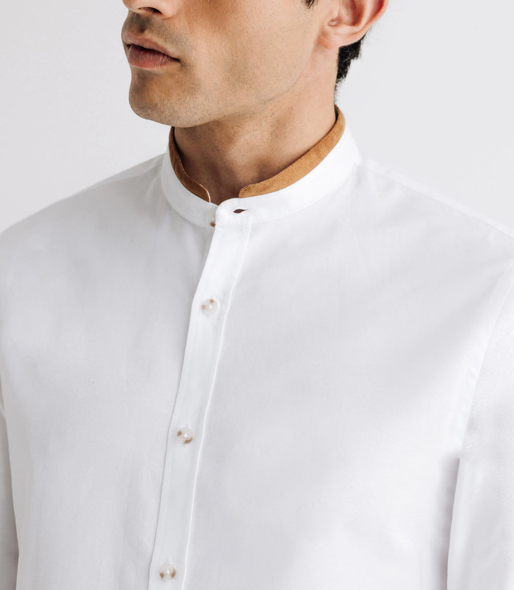 Chemise à coudières blanche - IZAC