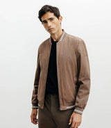 Blouson col teddy taupe - IZAC