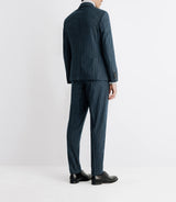 Costume croisé fantaisie bleu - IZAC