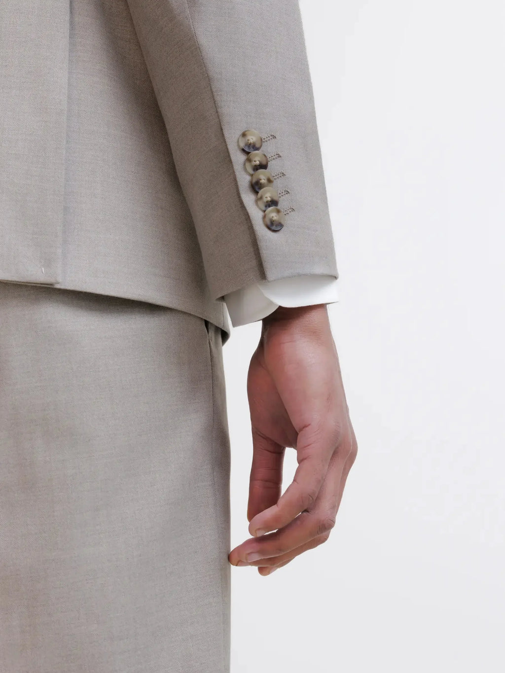 Costume 2 boutons beige - IZAC