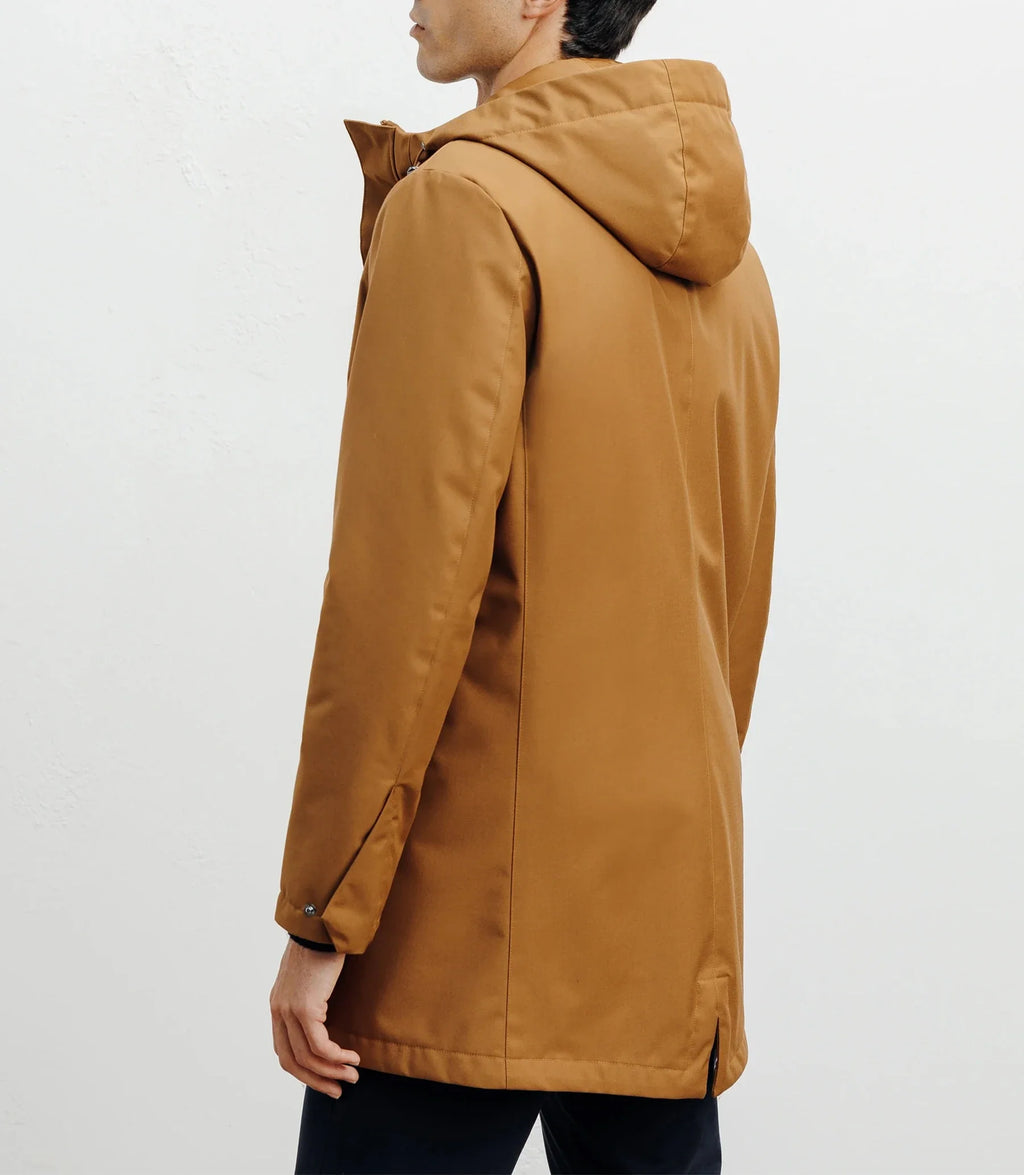 Parka légère à capuche camel - IZAC