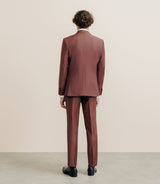 Costume 3 pièces terracotta - IZAC