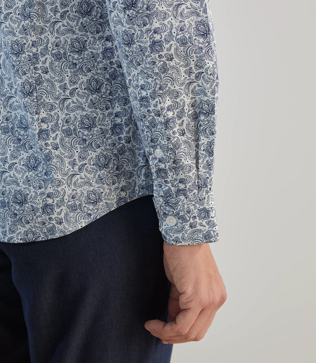 Chemise ville fantaisie blanche - IZAC
