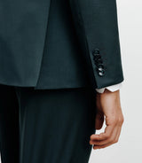 Costume ajusté 2 boutons vert - IZAC