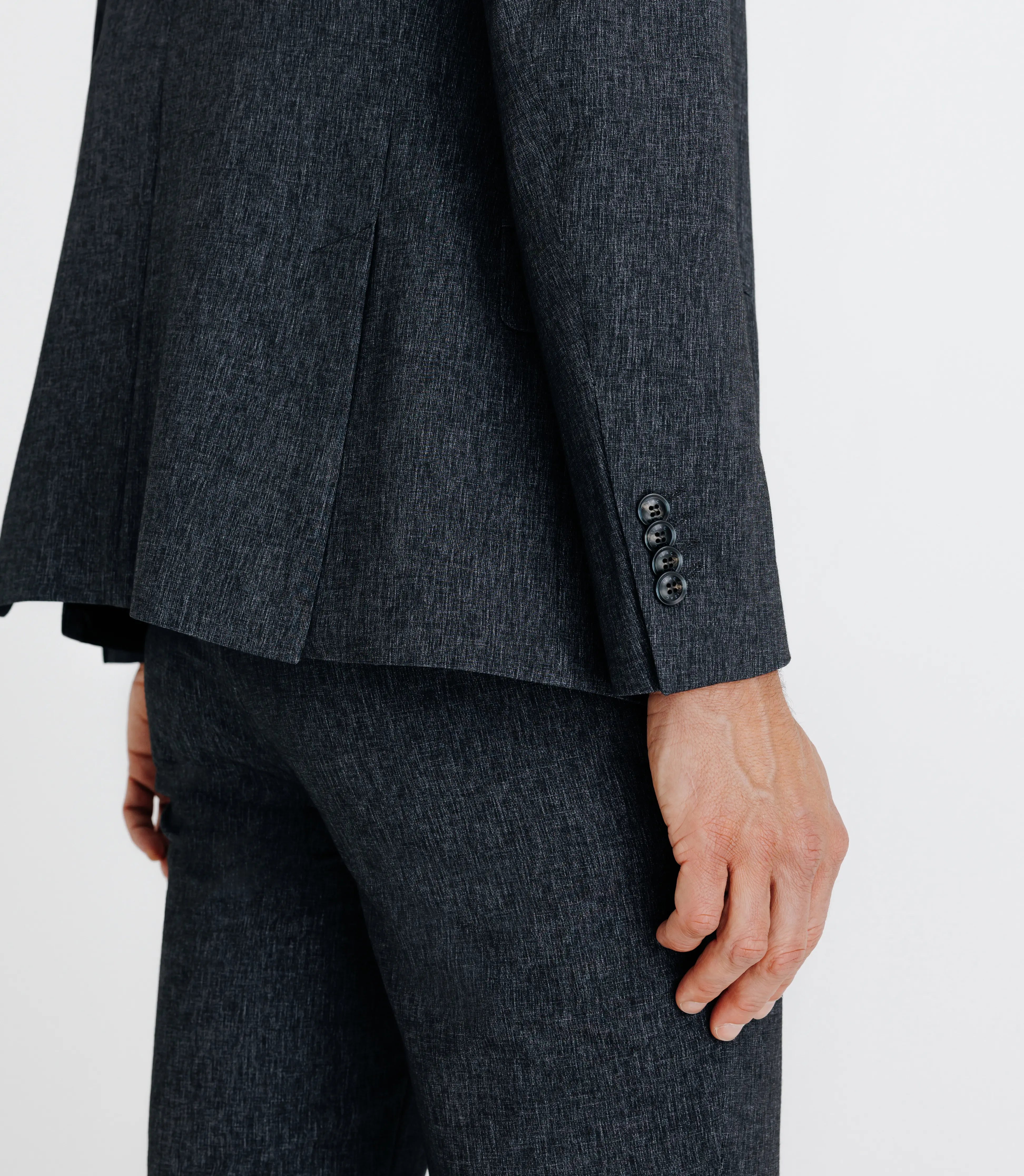 Costume pliable 2 boutons noir - IZAC