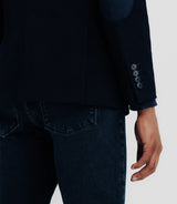 Veste en velours fantaisie marine - IZAC