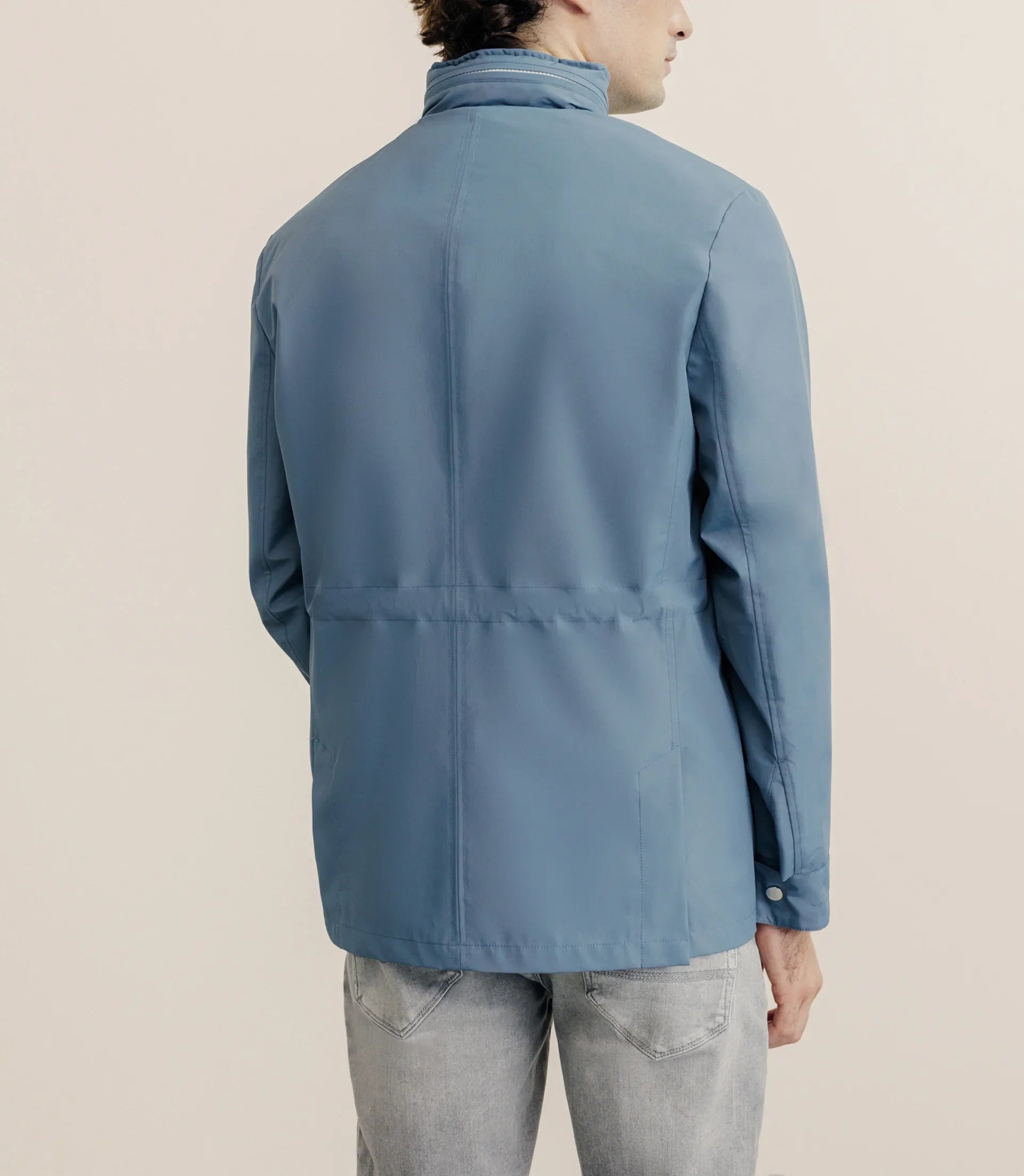 Blouson parka technique indigo - IZAC