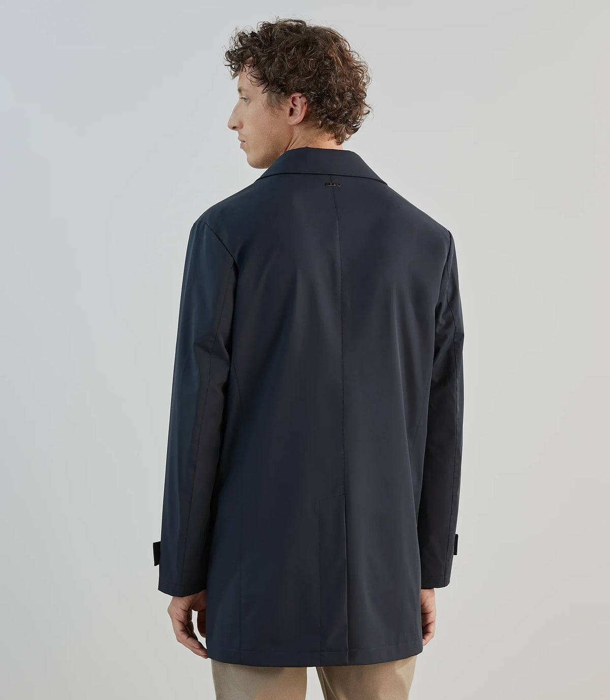 Manteau mi - long léger marine - IZAC