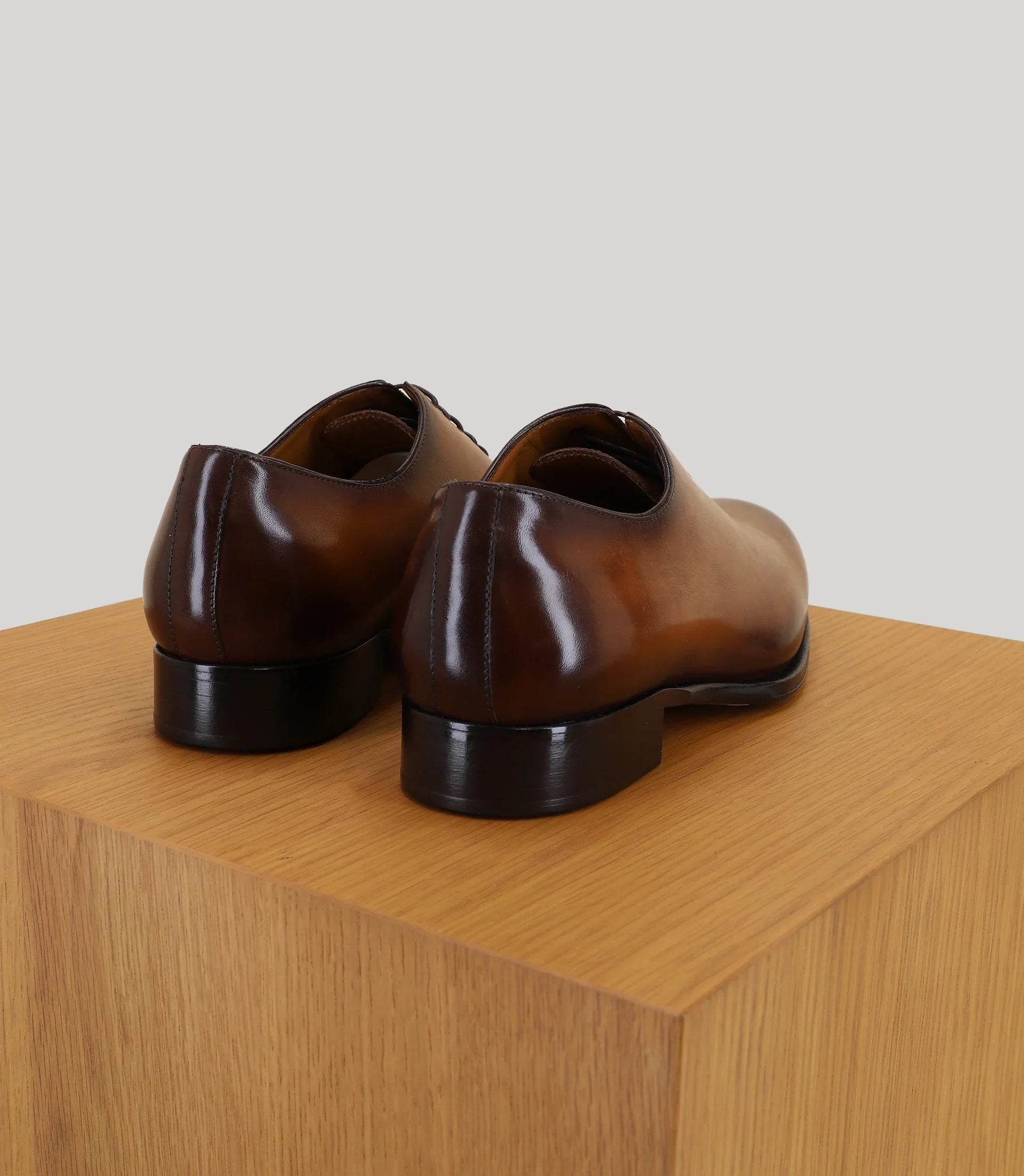 Richelieu en cuir marron - IZAC