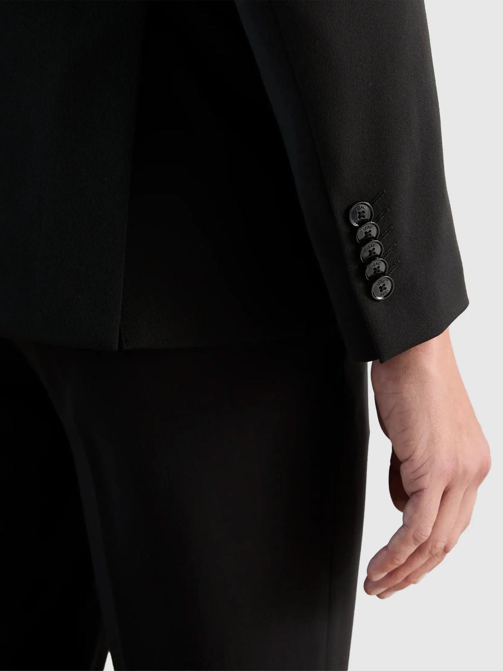 Costume 2 boutons laine noir - IZAC