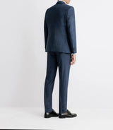 Costume à carreaux esprit Prince de Galles marine - IZAC