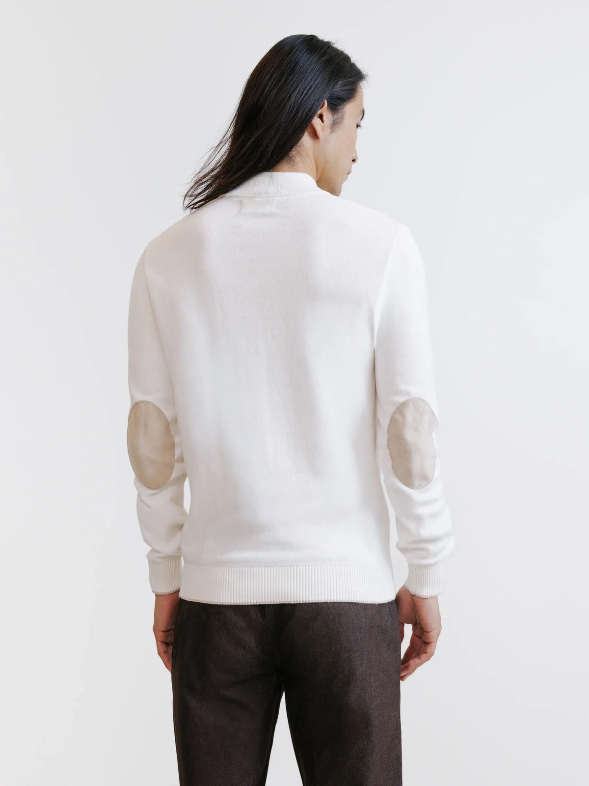Pull col montant demi zippé écru - IZAC