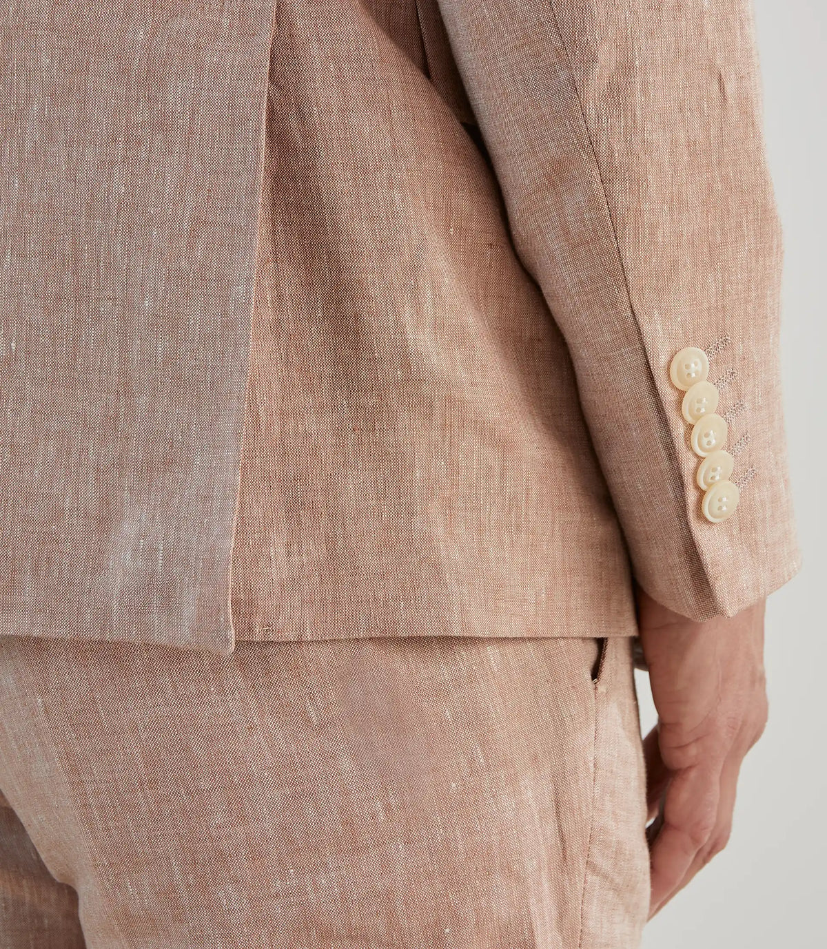 Veste ville 100% lin orange - IZAC