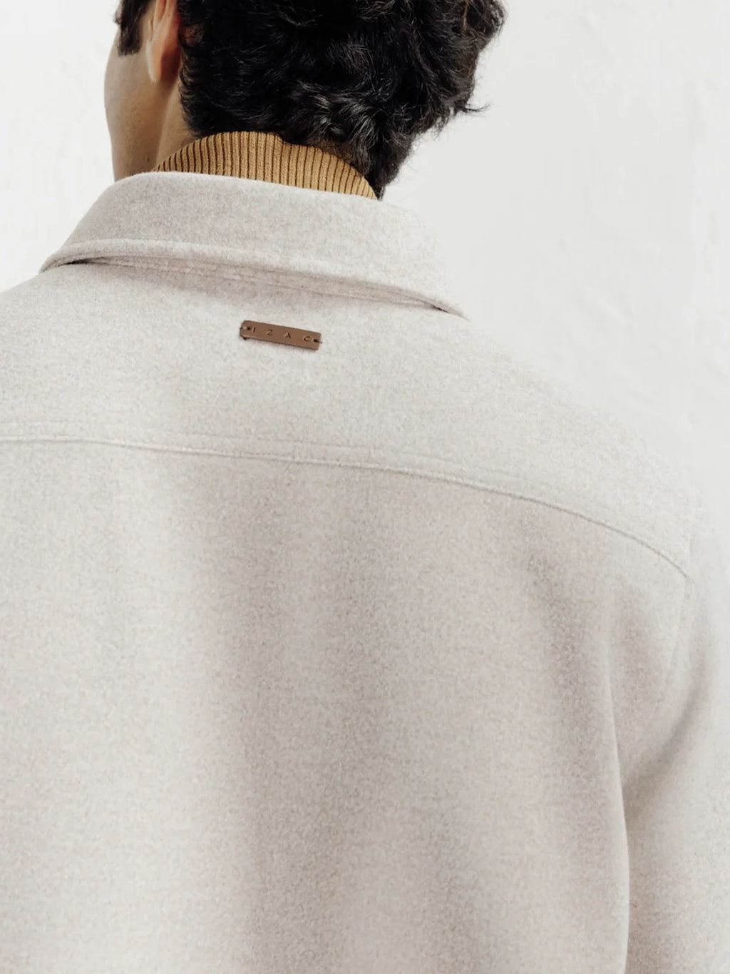 Veste casual col chemise beige - IZAC