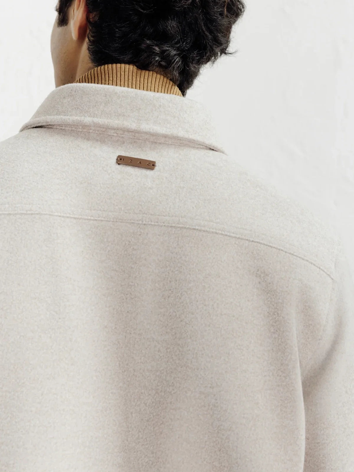 Veste casual col chemise beige - IZAC