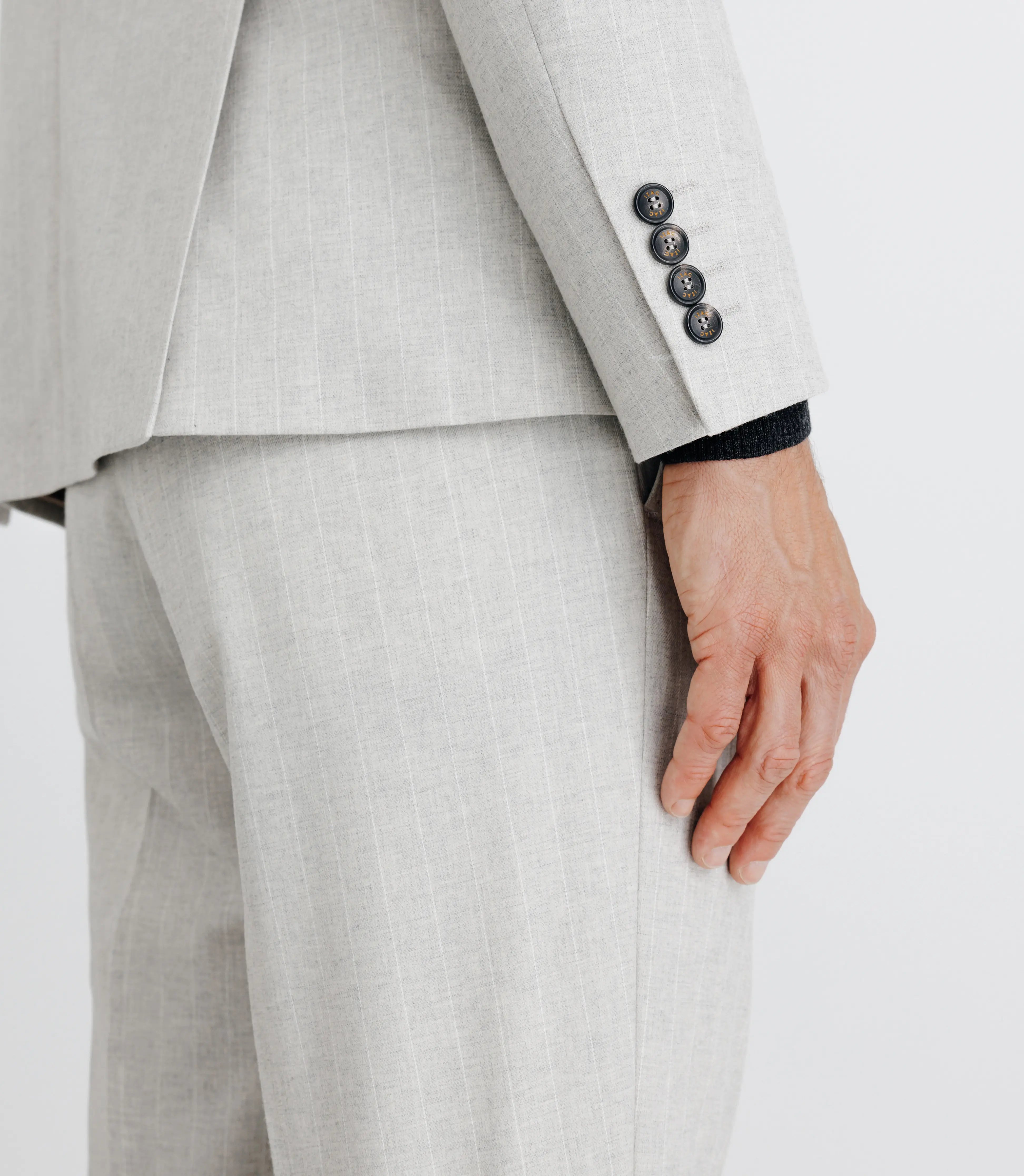 Costume à rayures tennis écru - IZAC