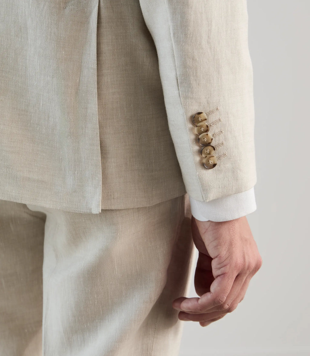 Veste ville 100% lin beige - IZAC