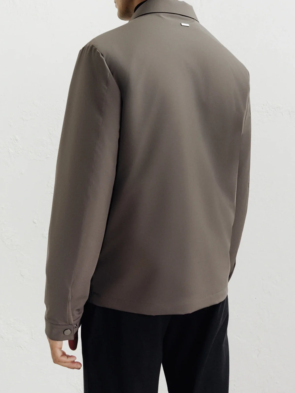 Blouson col chemise taupe - IZAC