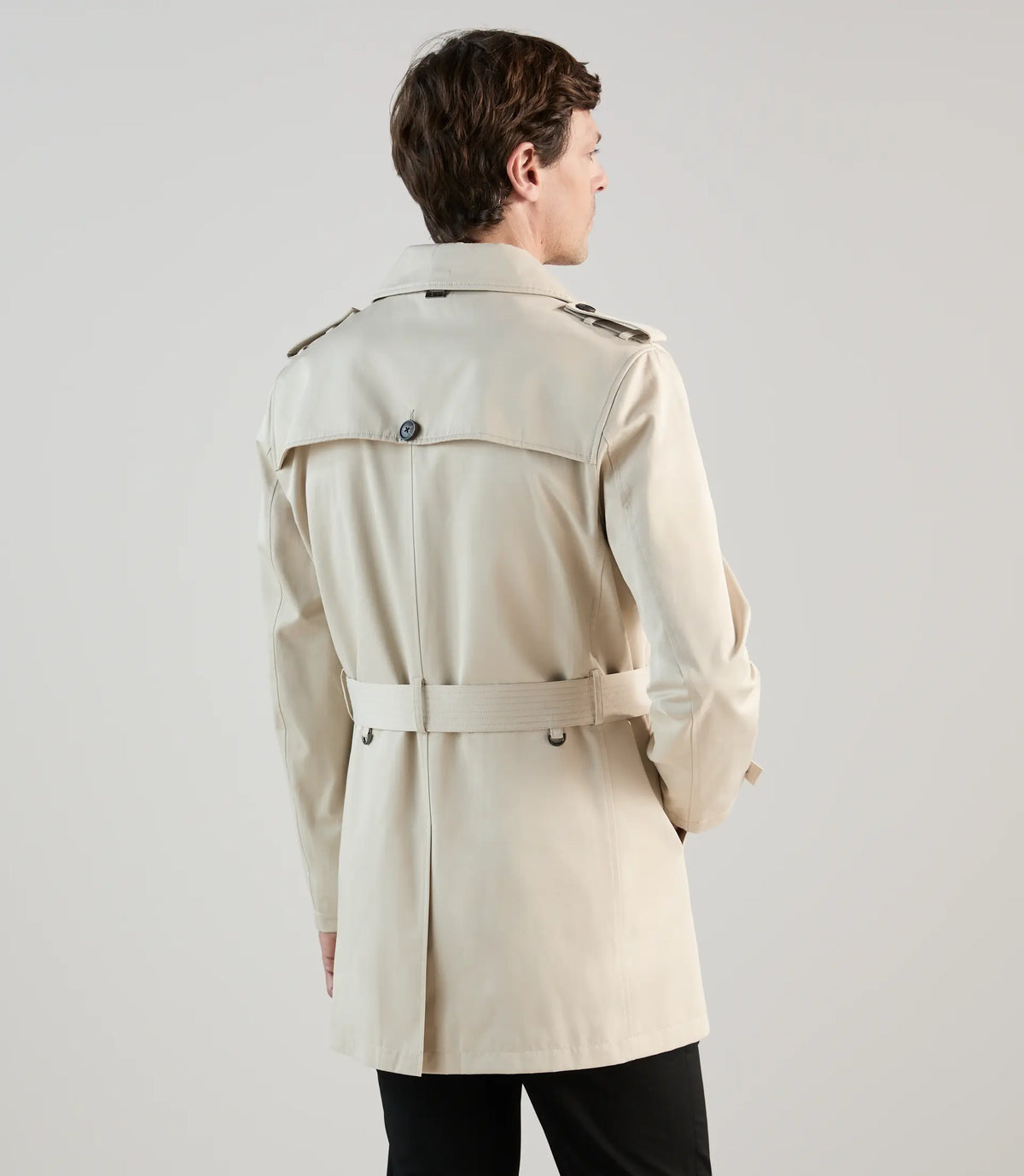 Trench croisé beige - IZAC