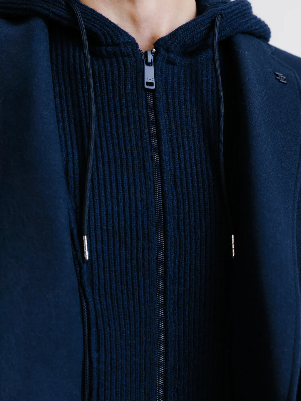 Veste en maille marine - IZAC