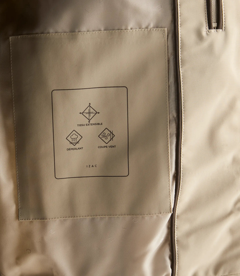Blouson col montant beige - IZAC