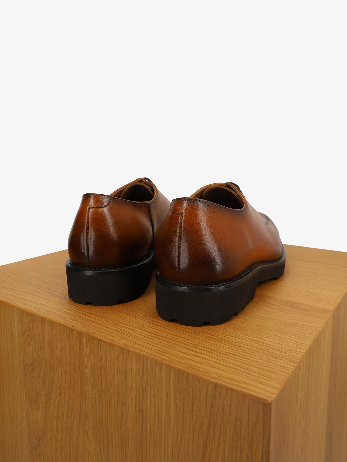 Richelieu en cuir marron - IZAC