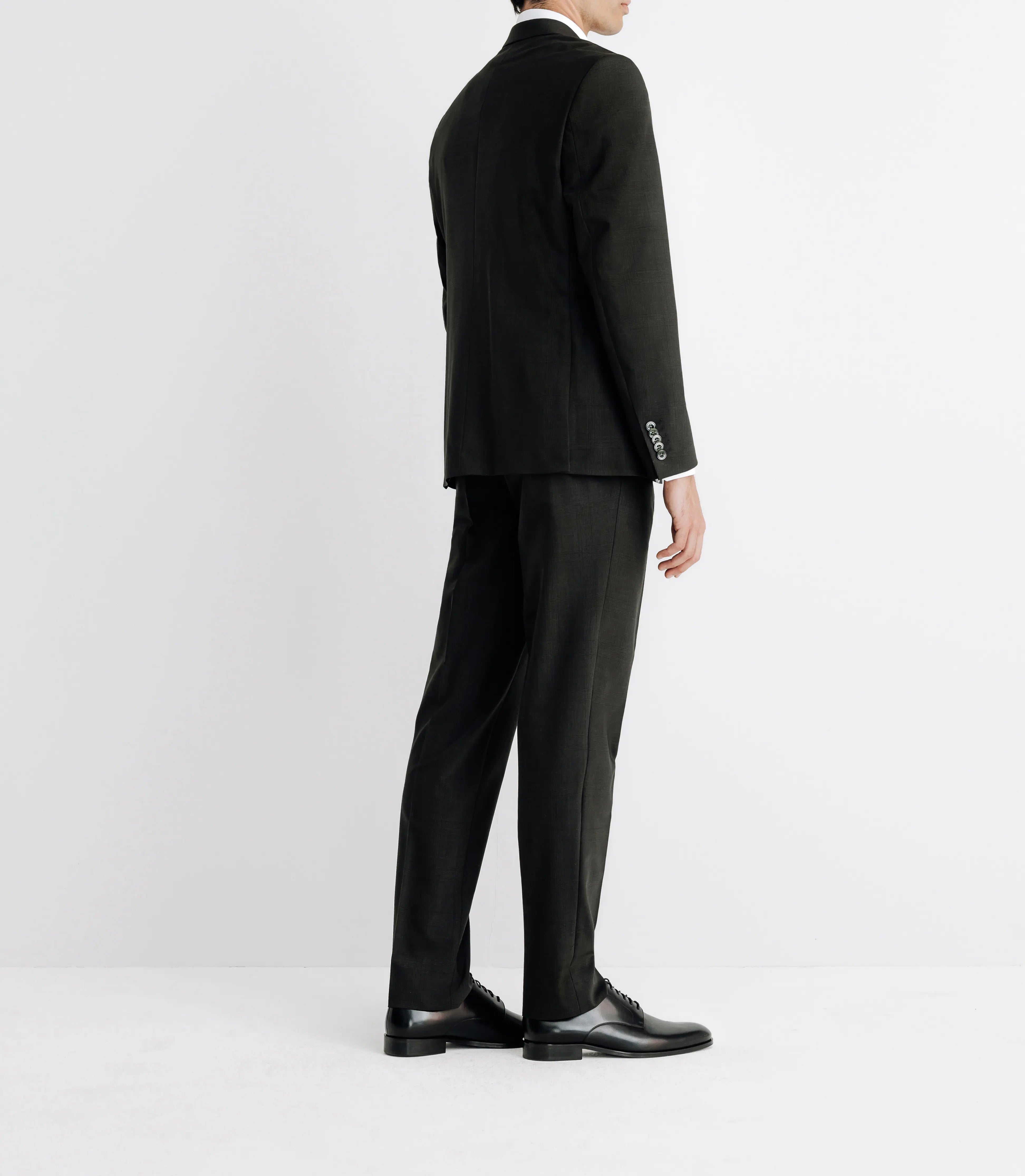 Costume 2 boutons à carreaux kaki - IZAC